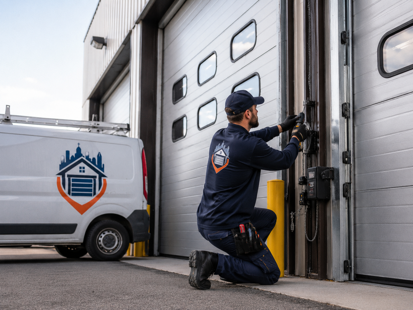 Réparation de porte de garage commerciale à Montréal pour entrepôts et commerces