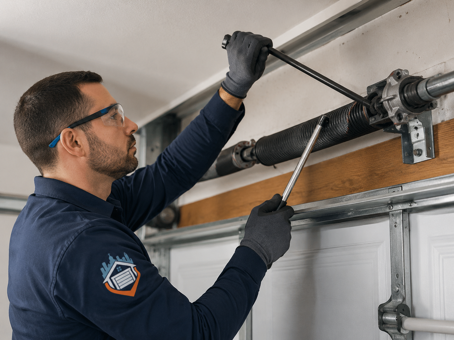 Réparation et remplacement de ressort de porte de garage par un technicien certifié à Montréal